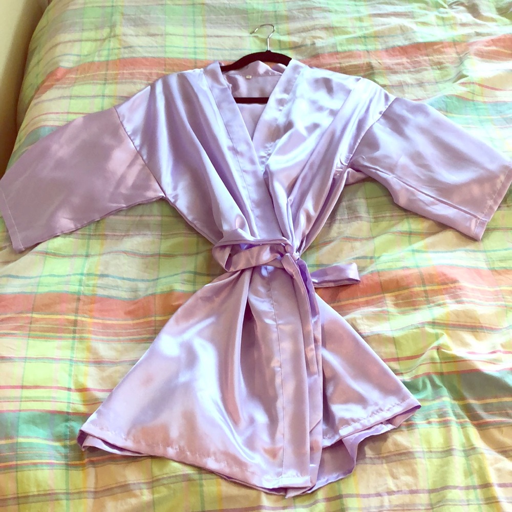 Lavender Silk Robe